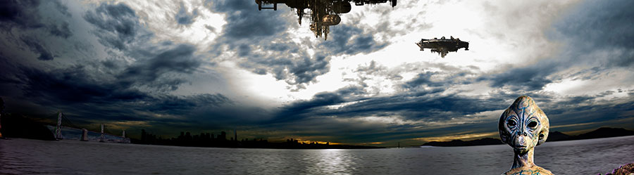 Aliens landing near San Francisco