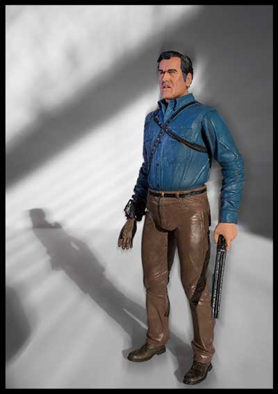 Ash with glove and shotgun