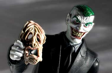 The Joker with green hair