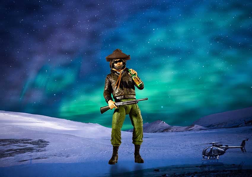 Macready on the snow