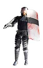 Riot Glen with shield