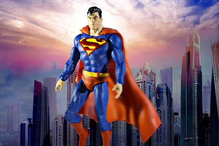 Up, up and away Superman