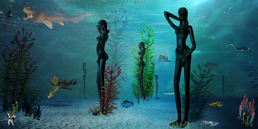 The Hall of Ancient Underwater Statues