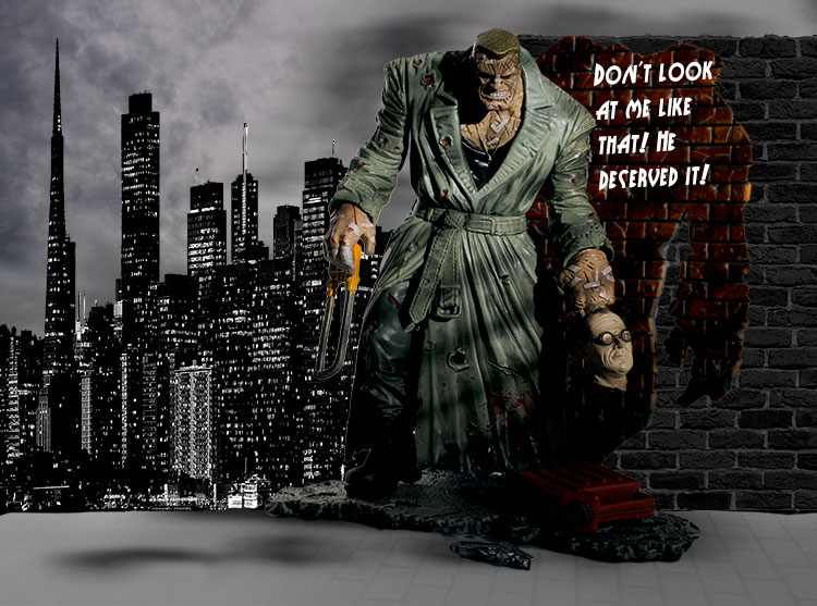 Marv with sawed-off head