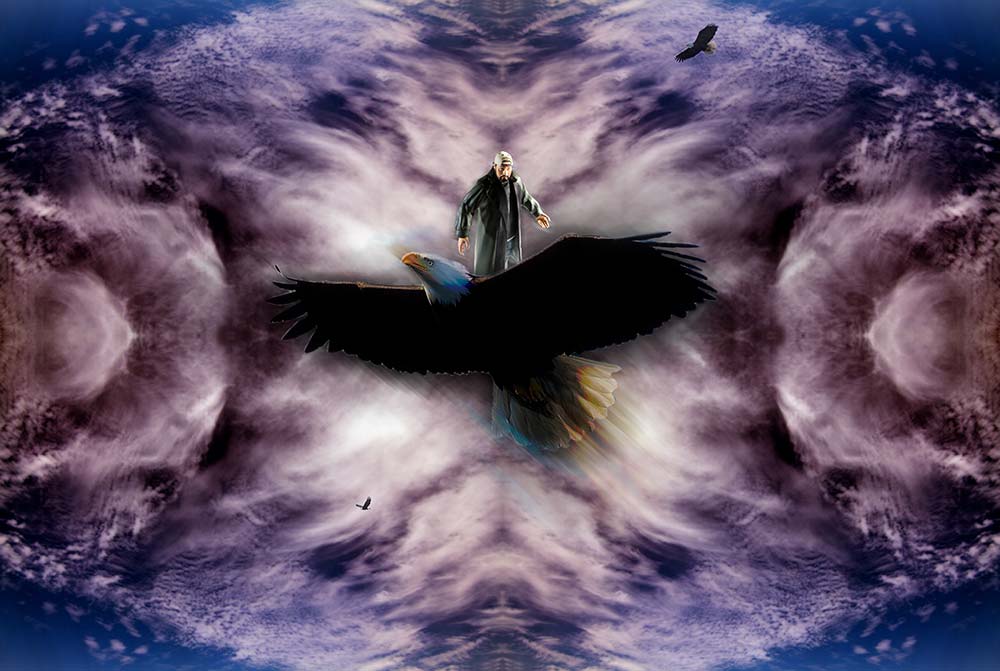 Silent Bob rides the eagle