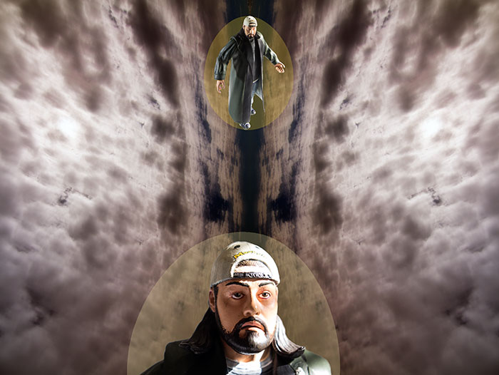 Silent Bob's dreaming double in action