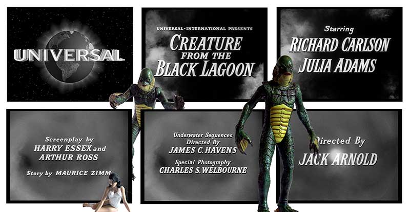 Stills of titles for Creature from the Black Lagoon 