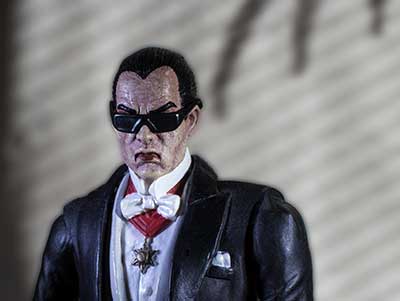 Count Dracula with sunglasses