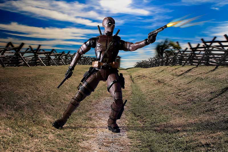 Deadpool with guns
