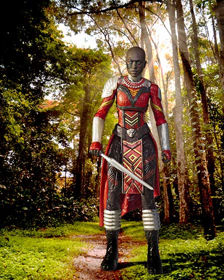 Dora with short spear