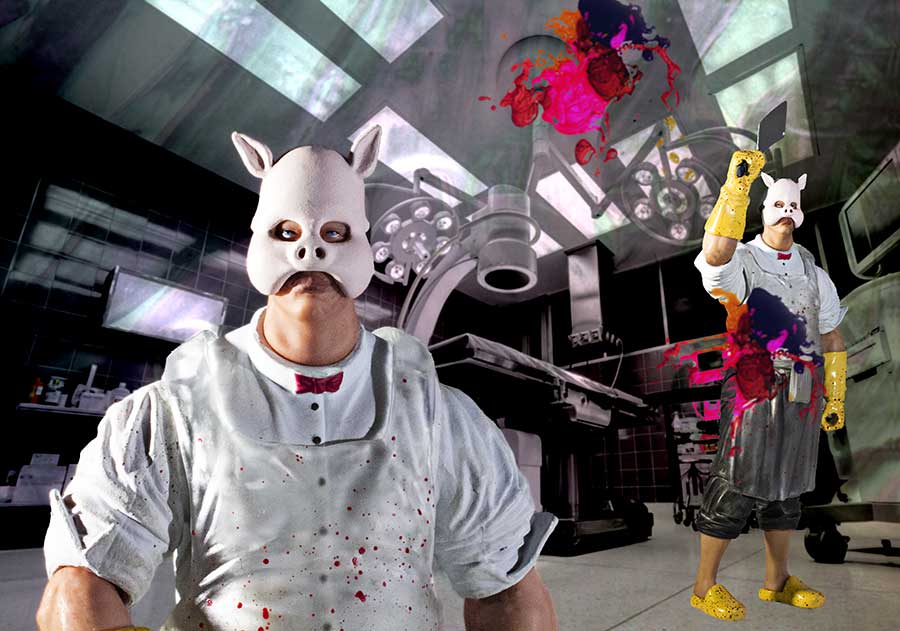 Proffesor PYG in the lab