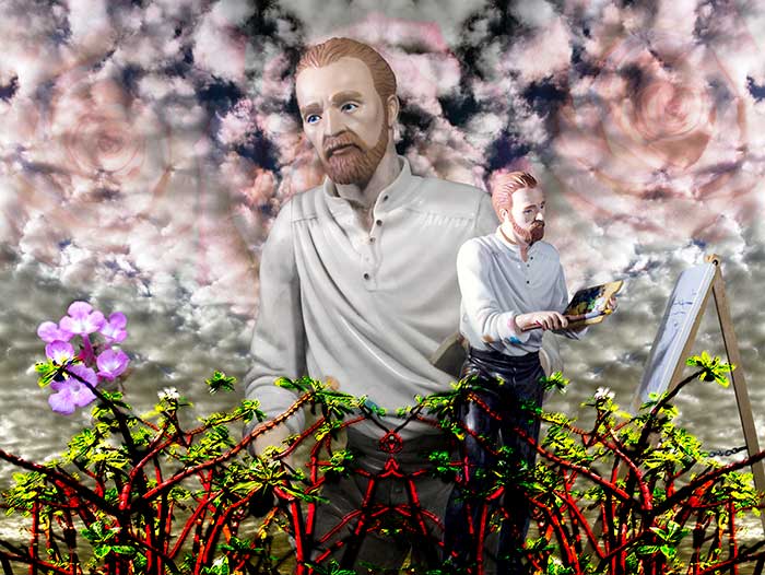 Vincent in the field