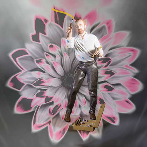 Vincent Van Gogh at work