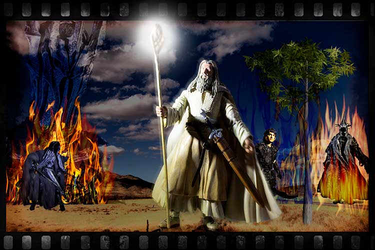 Gandalf the White in battle