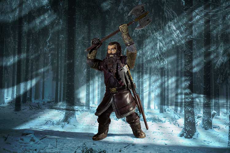 Gimli in the forest