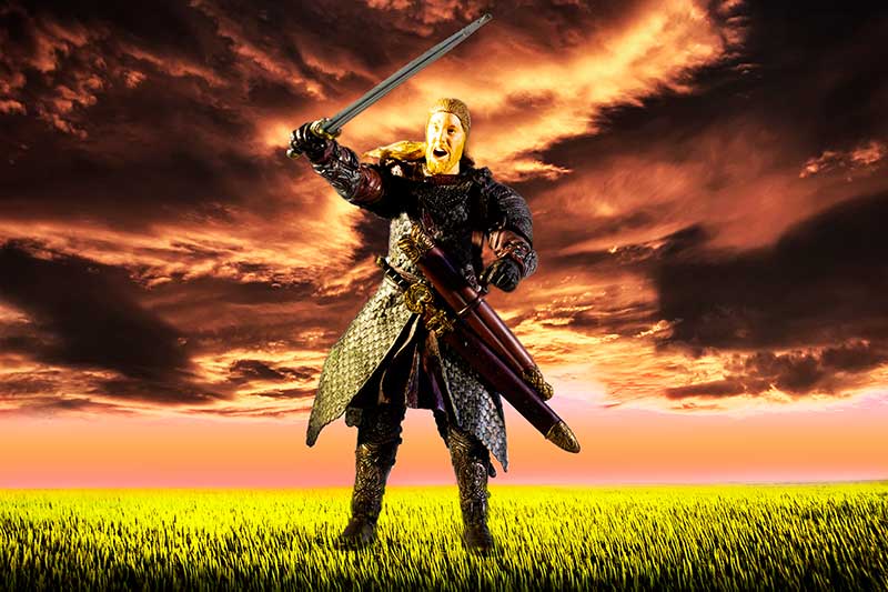 Rohirrim soldier prepares for battle