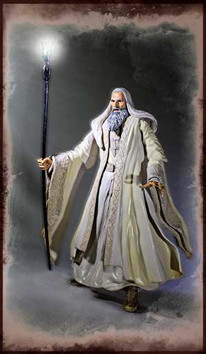 Saruman with staff