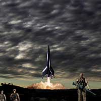 Midnight Rocket Launch