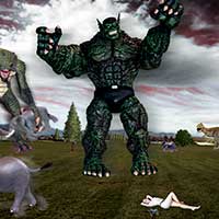 monsters at the park